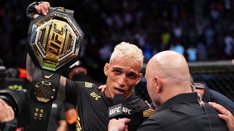 Crowning Moment: Charles Oliveira Wins UFC Lightweight Title.